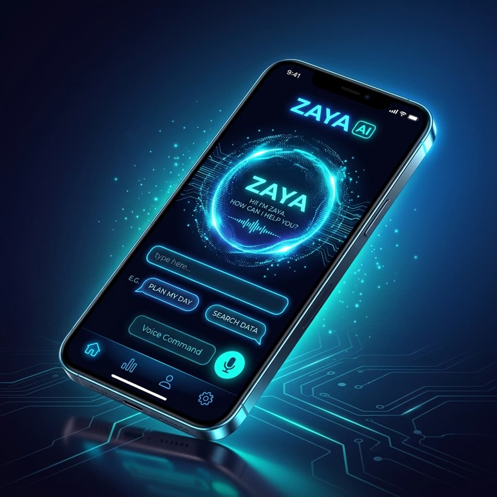 AI ZAYA Mobile Application Developed by ZAYA CODE HUB